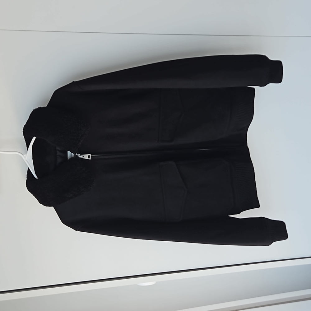 Sandro Aviator zipped bomber jacket